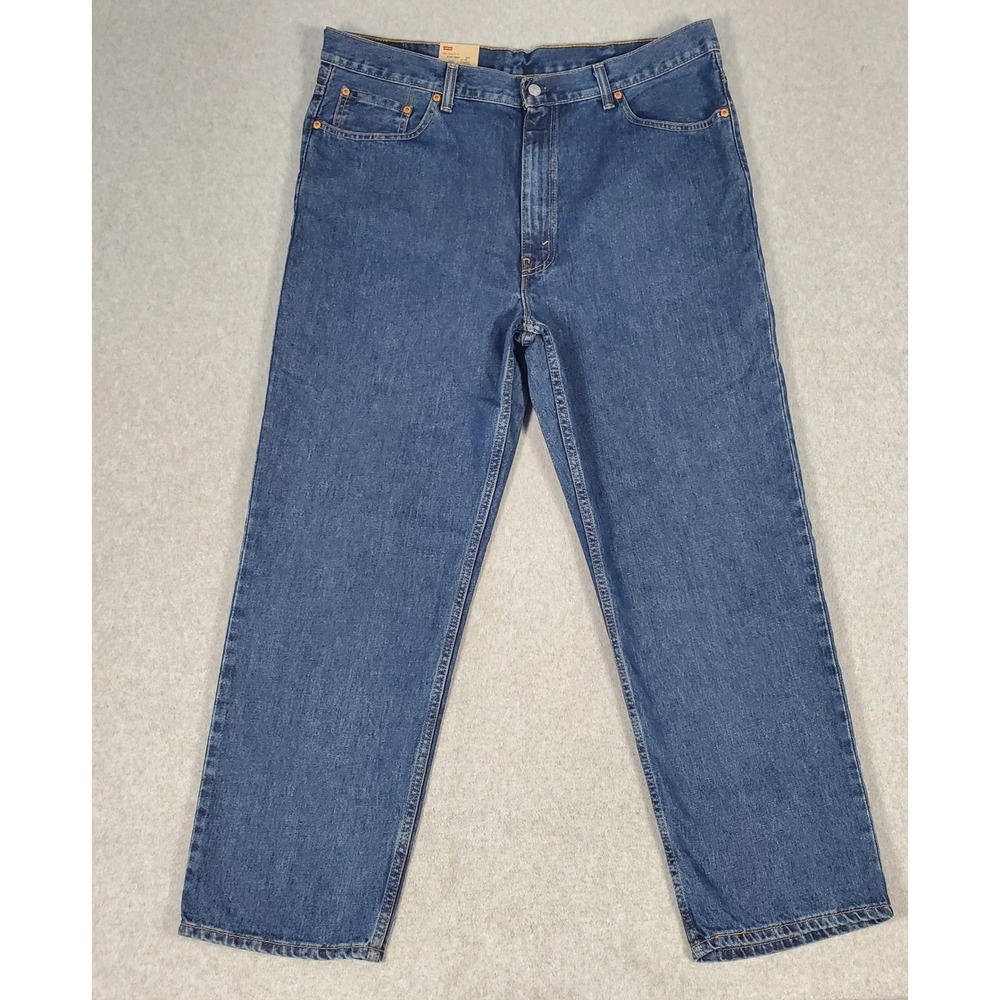 Levis 550 Relaxed Fit Tapered Leg Jeans Mens 40x30 Blue Denim 550-4886